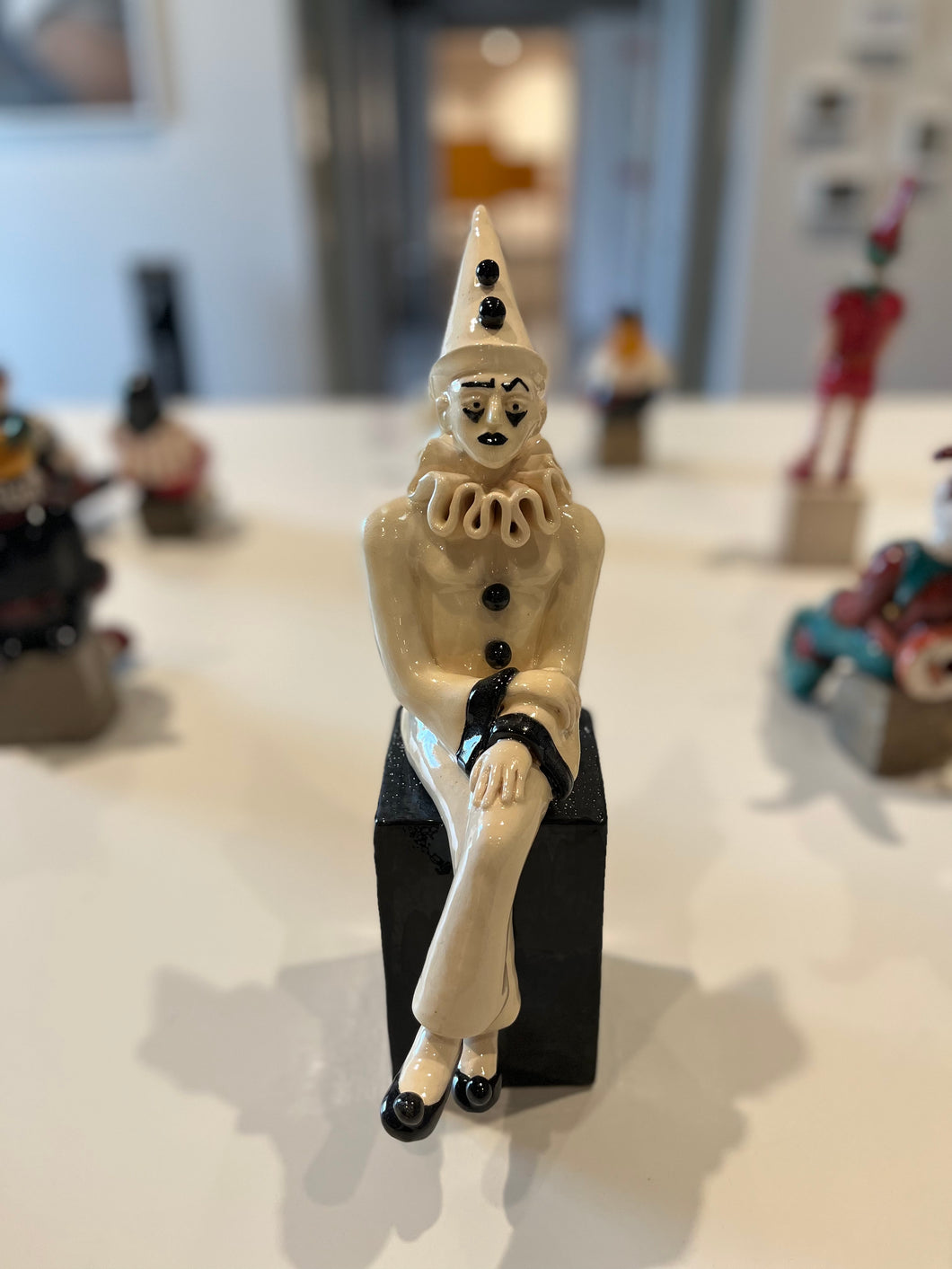 Pierrot, boneco em cerâmica